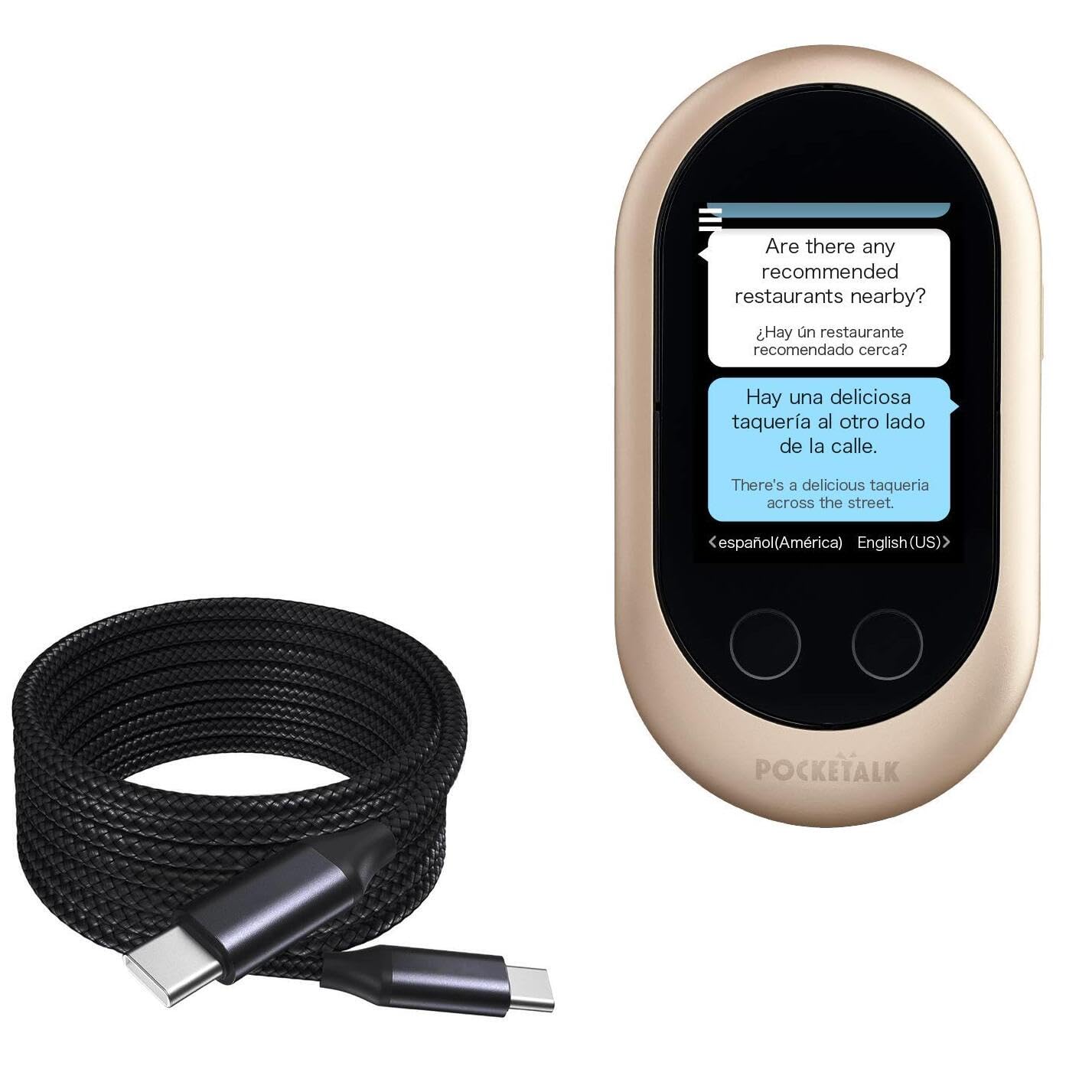 BoxWave Cable Compatible with Pocketalk Classic DirectSync PD Cable to Long 10ft PD Braided Nylon Alloy Cable for Pocketalk Classic Jet Black (BoxWave
BoxWave Cable Compatible with Pocketalk Classic DirectSync PD Cable to Long 10ft PD Braided Nylon Alloy Cable for Pocketalk Classic Jet Black (BoxWave
