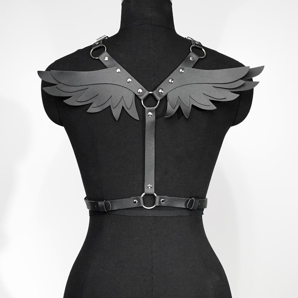 Women Fashion Belt Leather Angel Wing Bondage Waist belt Gothic Casual Wild Decoration Belts Punk Decorative Belt Accents
Women Fashion Belt Leather Angel Wing Bondage Waist belt Gothic Casual Wild Decoration Belts Punk Decorative Belt Accents