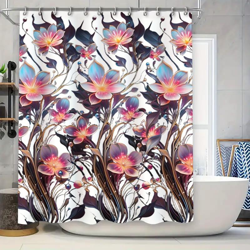 Charming Floral Shower Curtain Pink Purple Flowers Bath Decor Waterproof Fabric 3D Printed Waterproof Bathing Room Decoration Wh W60H190(CM)-1 Pcs
Charming Floral Shower Curtain Pink Purple Flowers Bath Decor Waterproof Fabric 3D Printed Waterproof Bathing Room Decoration Wh W60H190(CM)-1 Pcs