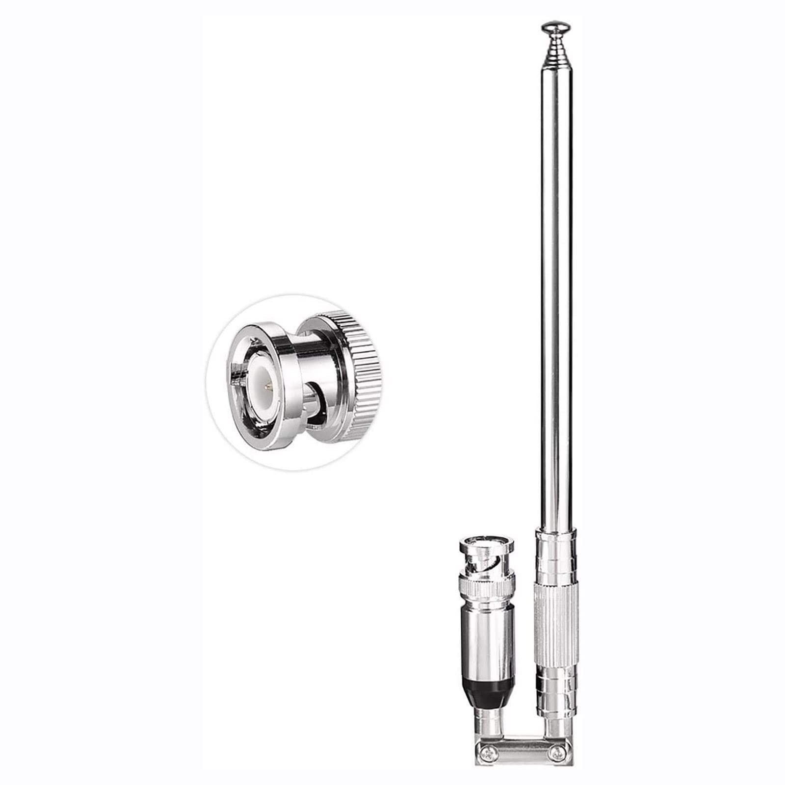Bingfu 8 Section Telescopic BNC Male Ham Radio Antenna Handheld CB Radio Antenna 20-1300MHz Police Scanner Antenna
Bingfu 8 Section Telescopic BNC Male Ham Radio Antenna Handheld CB Radio Antenna 20-1300MHz Police Scanner Antenna