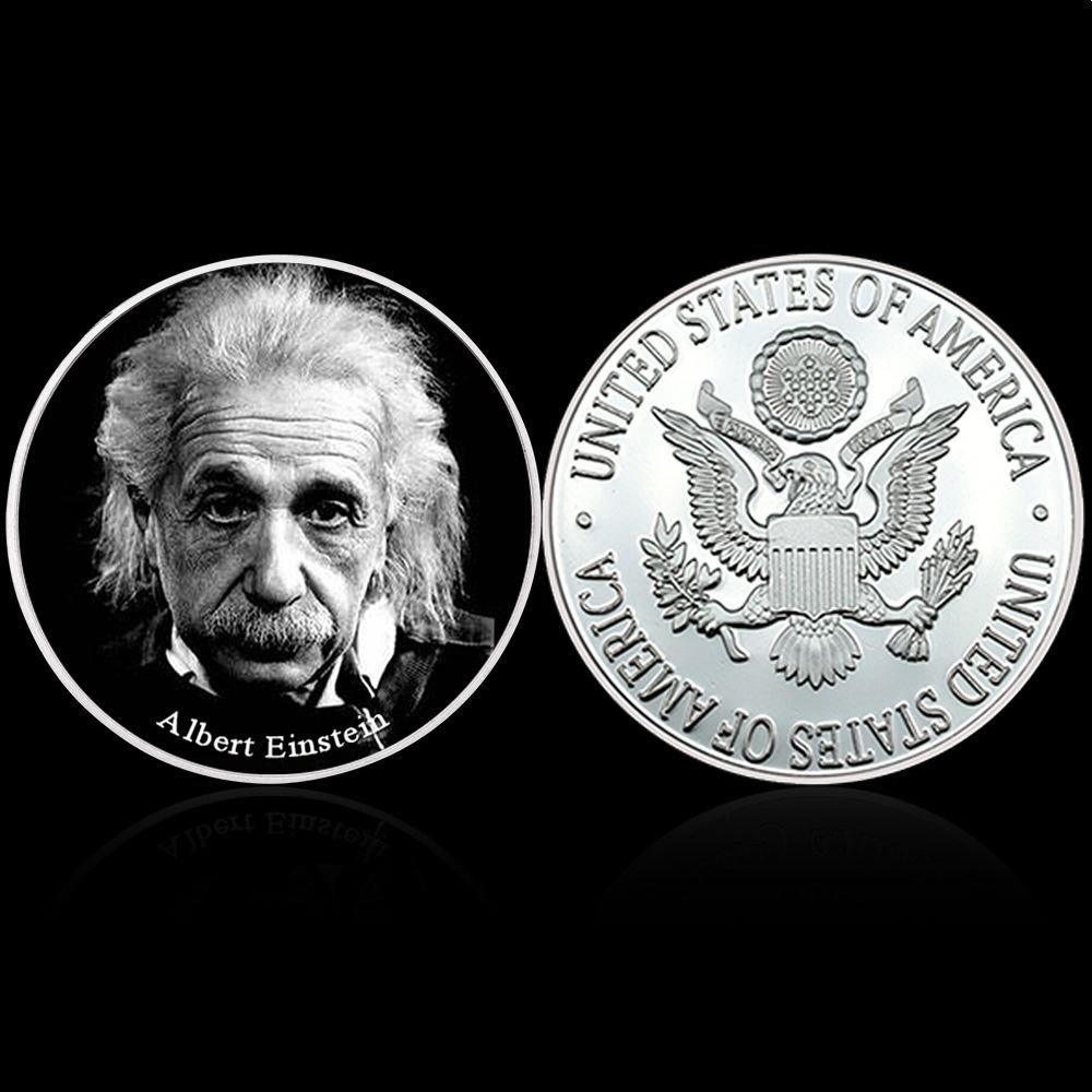 Famous modern physicist Einstein, 1-ounce commemorative medal coin, collecting gold and silver commemorative coins
Famous modern physicist Einstein, 1-ounce commemorative medal coin, collecting gold and silver commemorative coins