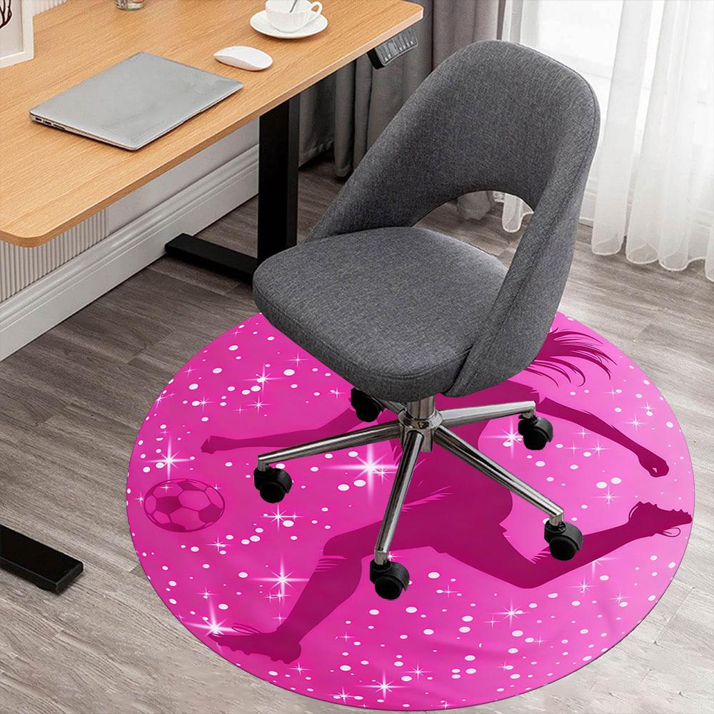 1PC Soccer Girl Round Chair mat Area Rug - Non-Slip, Floor Mat for Office, Bedroom, and Indoor Decor -Gift D1127226 80cm by 80cm
1PC Soccer Girl Round Chair mat Area Rug - Non-Slip, Floor Mat for Office, Bedroom, and Indoor Decor -Gift D1127226 80cm by 80cm
