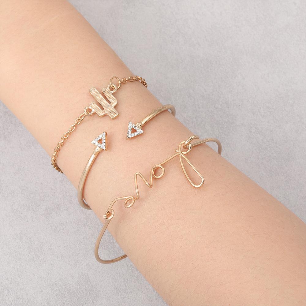 Personalized Bracelet Gold Dot Diamond Cactus Triangle Love 3 Piece Set Bracelet Bracelet
Personalized Bracelet Gold Dot Diamond Cactus Triangle Love 3 Piece Set Bracelet Bracelet