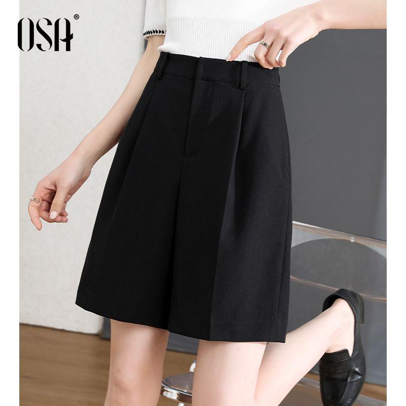 OSA High Waist Loose Versatile Casual Suit Shorts Black XS
OSA High Waist Loose Versatile Casual Suit Shorts Black XS
