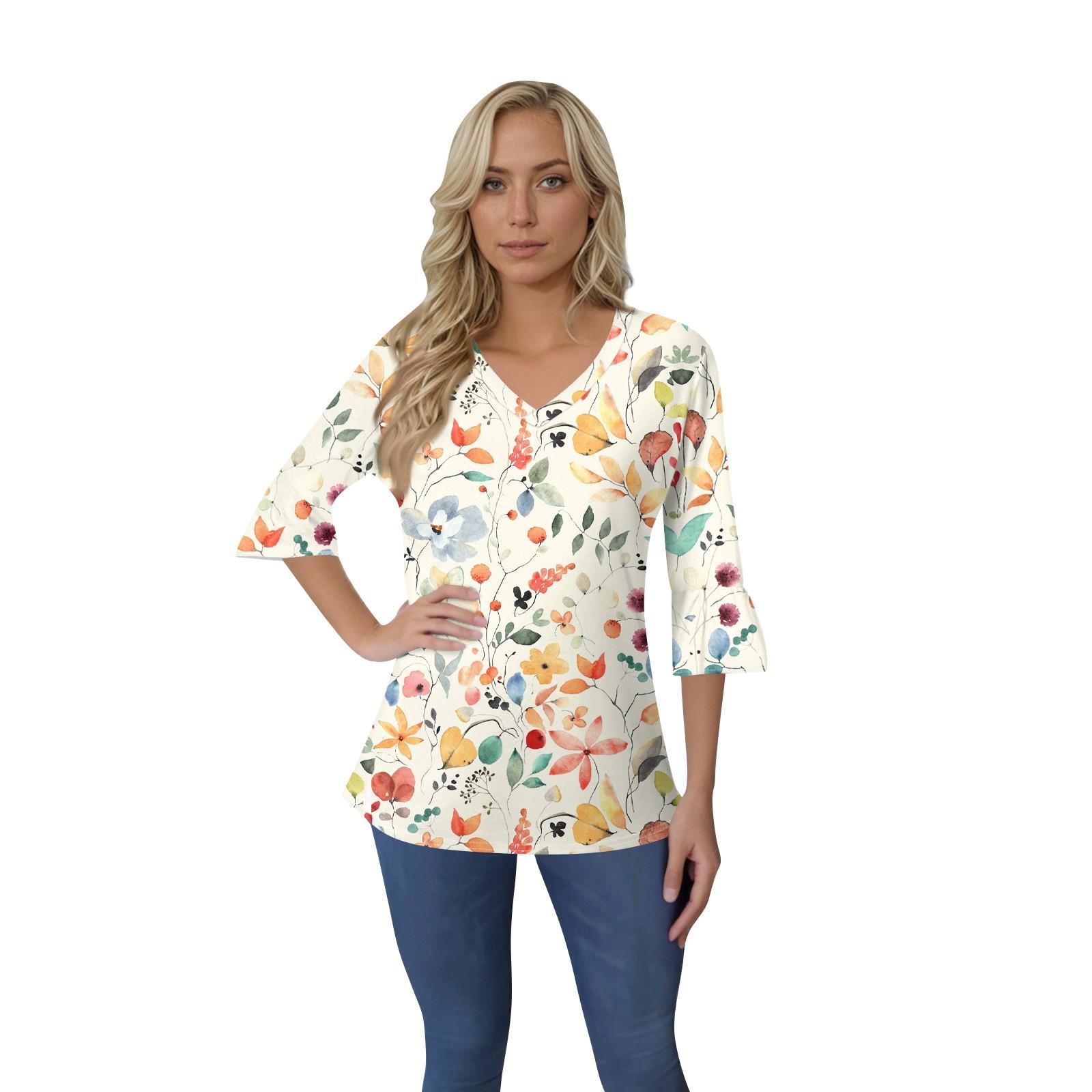 Жіночий повсякденний топ з рукавами 3/4, літня футболка з V-подібним вирізом і пухкими рукавами XL жовтий
Жіночий повсякденний топ з рукавами 3/4, літня футболка з V-подібним вирізом і пухкими рукавами XL жовтий