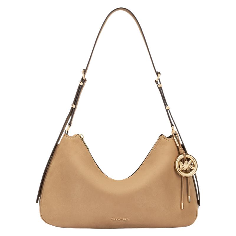 Michael Kors MK Nolita Logo Suede Hobo Bag With Round MK Pendant Women bags Light-Brown 30F5GY5M2L-HUSK Basic Set (Bag)
Michael Kors MK Nolita Logo Suede Hobo Bag With Round MK Pendant Women bags Light-Brown 30F5GY5M2L-HUSK Basic Set (Bag)