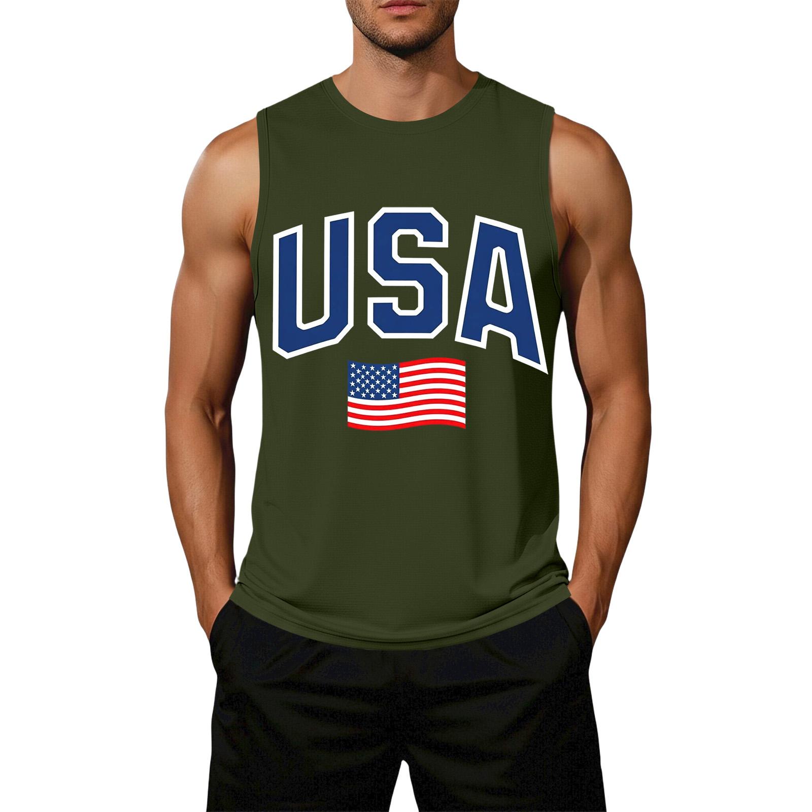 Men s Loose Fit Casual Sleeveless Top Flag Print Graphic Semi-Quincentennial USA Patriotic Design Cotton Blend Fabric Summer Wear XL
Men s Loose Fit Casual Sleeveless Top Flag Print Graphic Semi-Quincentennial USA Patriotic Design Cotton Blend Fabric Summer Wear XL