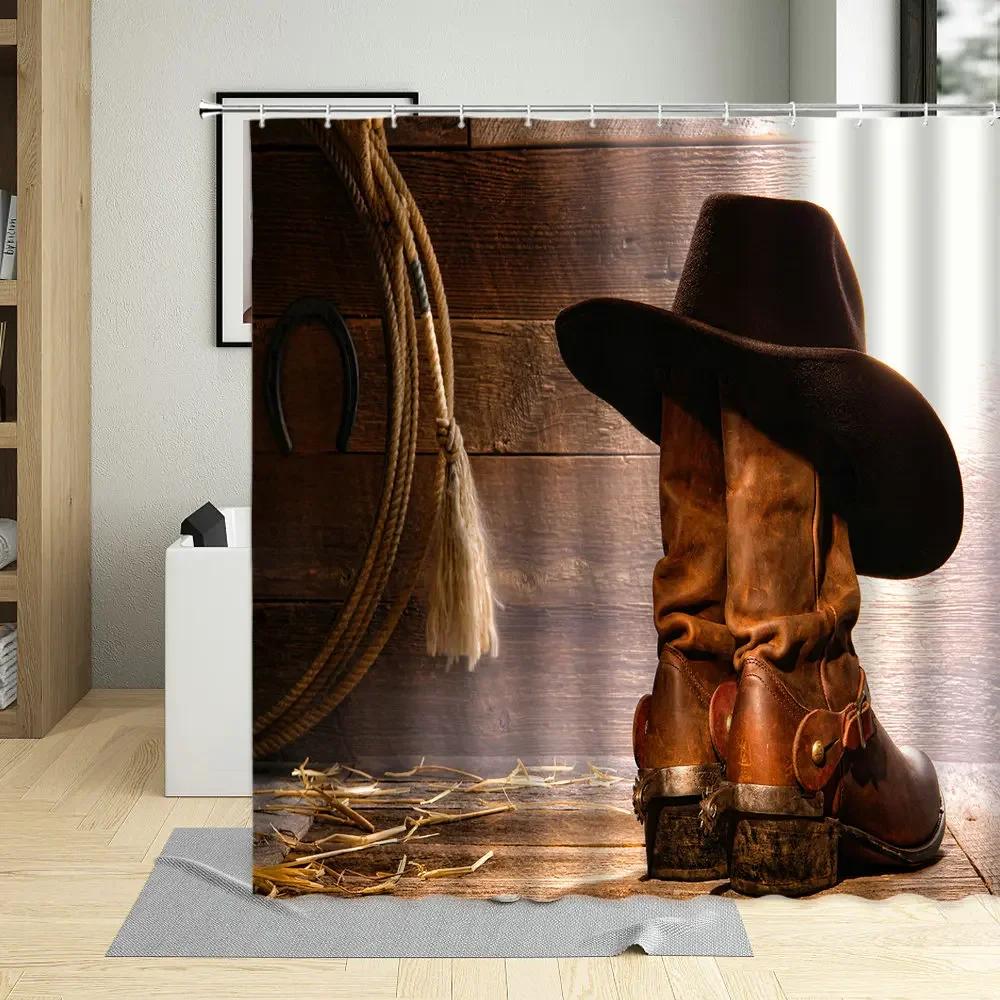 Western Decor Shower Curtain American Country Music Guitar Cowboy Boots Usa Folk Culture Pattern Waterproof Fabric Curtains W60H190(CM)-1 Pcs
Western Decor Shower Curtain American Country Music Guitar Cowboy Boots Usa Folk Culture Pattern Waterproof Fabric Curtains W60H190(CM)-1 Pcs
