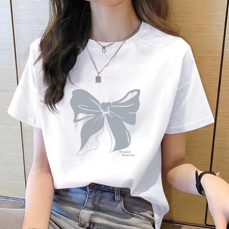 T-shirt short sleeved women s clothing top short sleeved T-shirt new round neck loose fit 3XL
T-shirt short sleeved women s clothing top short sleeved T-shirt new round neck loose fit 3XL
