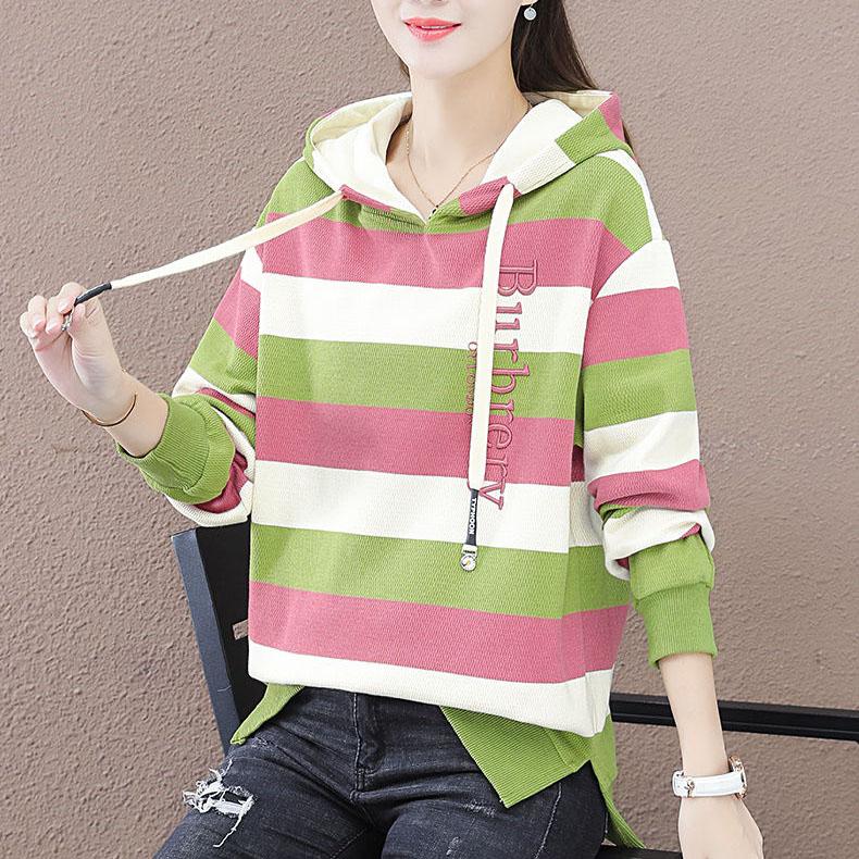 Женские толстовки в полоску большого размера, весенне-осеннее хлопковое свободное пальто, тонкие универсальные топы с длинными рукавами M
Женские толстовки в полоску большого размера, весенне-осеннее хлопковое свободное пальто, тонкие универсальные топы с длинными рукавами M