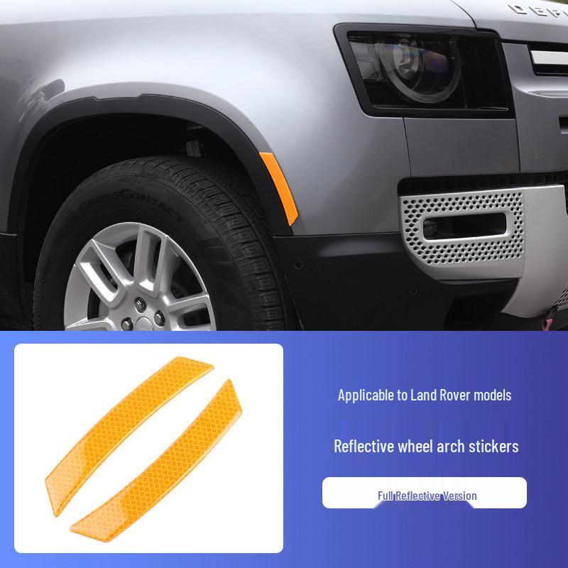 Land Rover Defender (2020-2026) Reflective Wheel Arch Anti-Collision & Warning Stickers for Car Body Damage Protection
Land Rover Defender (2020-2026) Reflective Wheel Arch Anti-Collision & Warning Stickers for Car Body Damage Protection