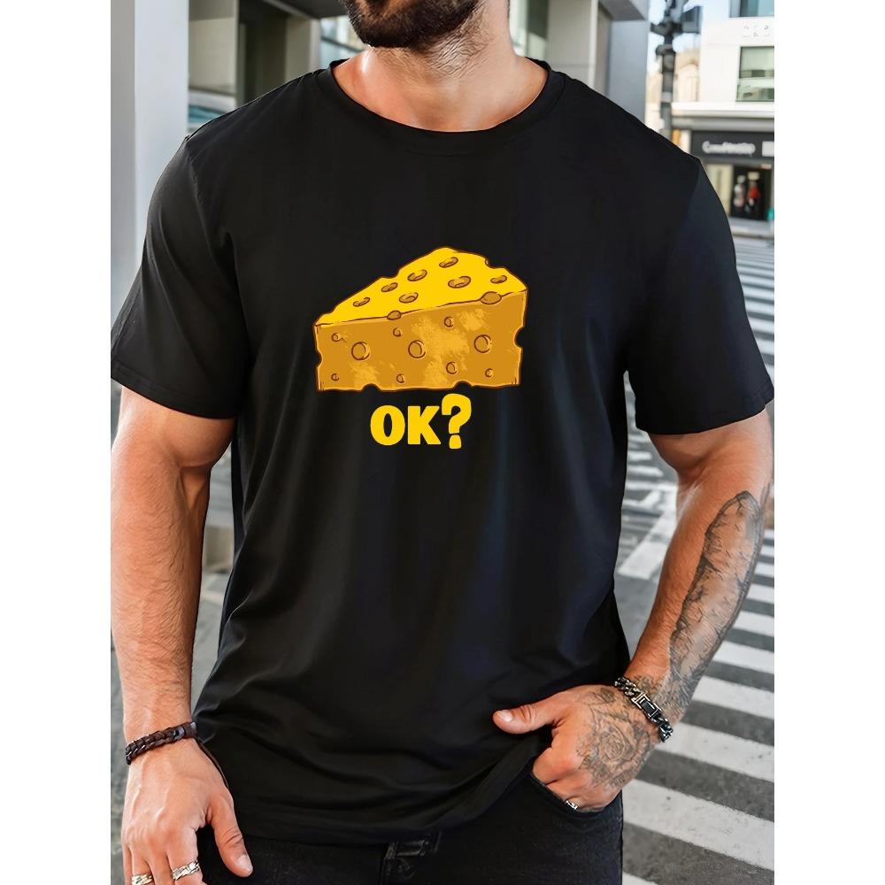 Men s Cheese Pattern, OK_ Summer Casual Crew Neck Short T-Shirt XXXL темно-синього кольору
Men s Cheese Pattern, OK_ Summer Casual Crew Neck Short T-Shirt XXXL темно-синього кольору