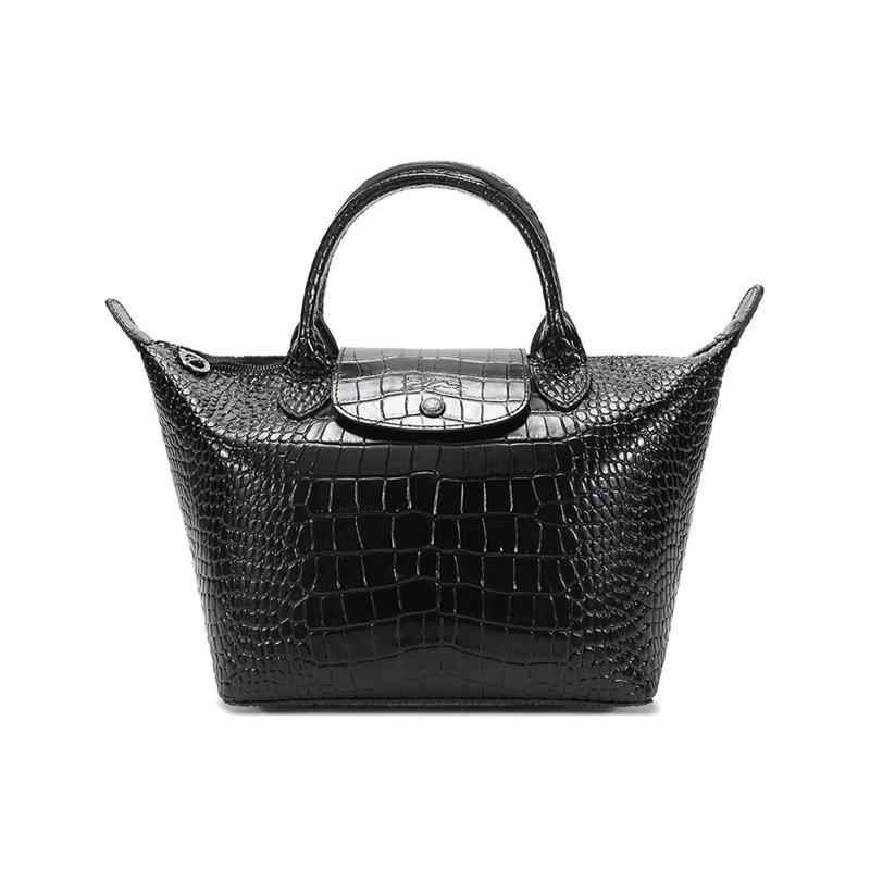 Longchamp Le Pliage Cuir 25 Short Handle Crocodile Pattern Leather Dumpling Bag Women handbags Black 1512HVC001 Basic Set (Bag+Dust Bag)
Longchamp Le Pliage Cuir 25 Short Handle Crocodile Pattern Leather Dumpling Bag Women handbags Black 1512HVC001 Basic Set (Bag+Dust Bag)