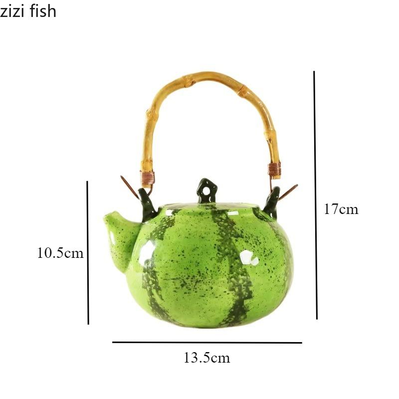 Underglaze Colored Ceramic Teapot Watermelon Handle Pot Tea Infuser Kettle Water Bottle Filter Pot Teaware Tea Brewing Utensils
Underglaze Colored Ceramic Teapot Watermelon Handle Pot Tea Infuser Kettle Water Bottle Filter Pot Teaware Tea Brewing Utensils