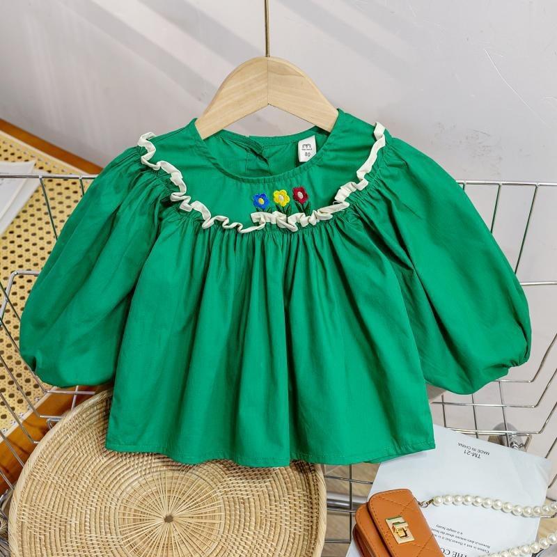 Новая универсальная рубашка с длинным рукавом и воротником-фонариком для девочек на весну и осень 130cm зелёный
Новая универсальная рубашка с длинным рукавом и воротником-фонариком для девочек на весну и осень 130cm зелёный