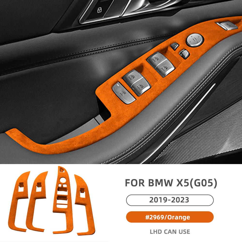 Итальянская супер замшевая крышка переключателя стеклоподъемника автомобиля для BMW X5 G05 2022 2023, фланелевая отделка оранжевый
Итальянская супер замшевая крышка переключателя стеклоподъемника автомобиля для BMW X5 G05 2022 2023, фланелевая отделка оранжевый