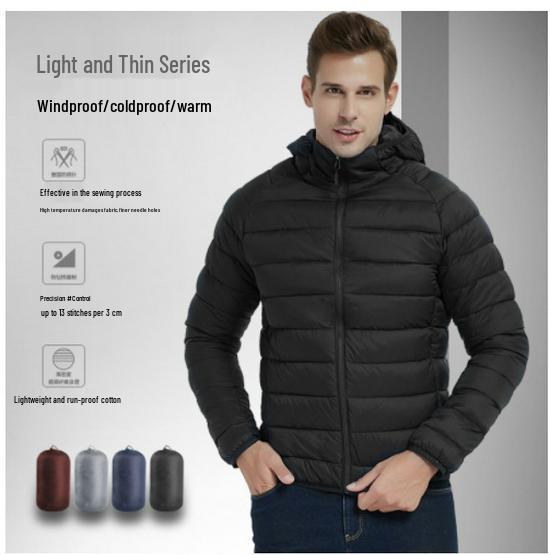 Men s Winter Cotton Jacket: New Stylish Lightweight Hooded Coat 3XL
Men s Winter Cotton Jacket: New Stylish Lightweight Hooded Coat 3XL