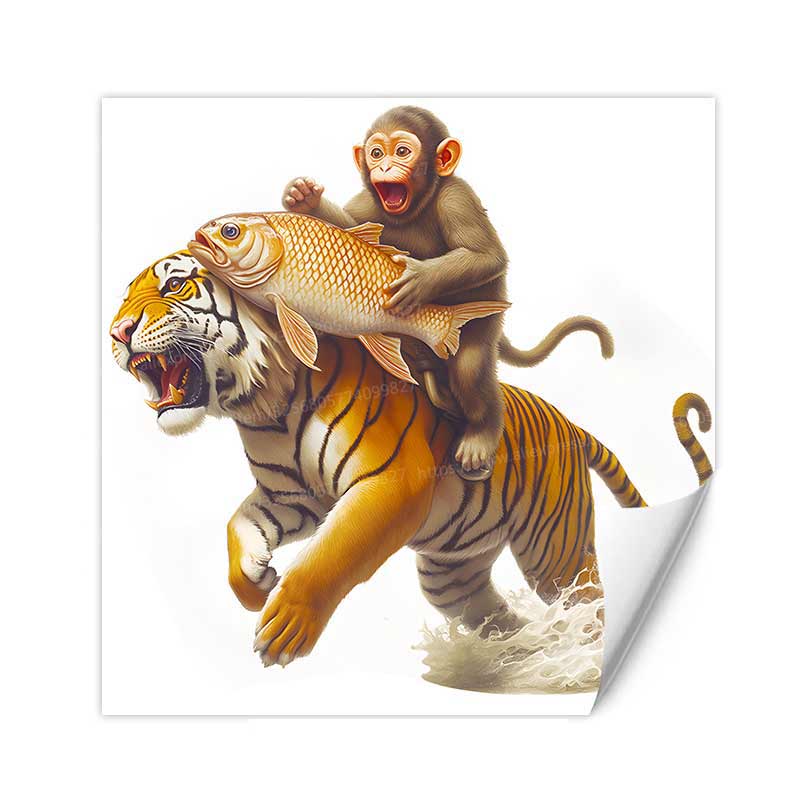 Cartoon Tiger Monkey Fish Car Sticker Waterproof Vinyl Decal on Bumper Rear Window Laptop Self-adhesive Decal For Car Accessories TM300 15x14.5cm
Cartoon Tiger Monkey Fish Car Sticker Waterproof Vinyl Decal on Bumper Rear Window Laptop Self-adhesive Decal For Car Accessories TM300 15x14.5cm