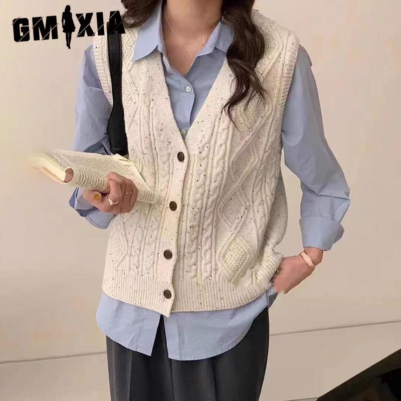 GMXIA Design Sense Niche безрукавный трикотажный жилет женский свободный топ перекрывающий ношение ромбовидная клетка клип женская мода One size
GMXIA Design Sense Niche безрукавный трикотажный жилет женский свободный топ перекрывающий ношение ромбовидная клетка клип женская мода One size