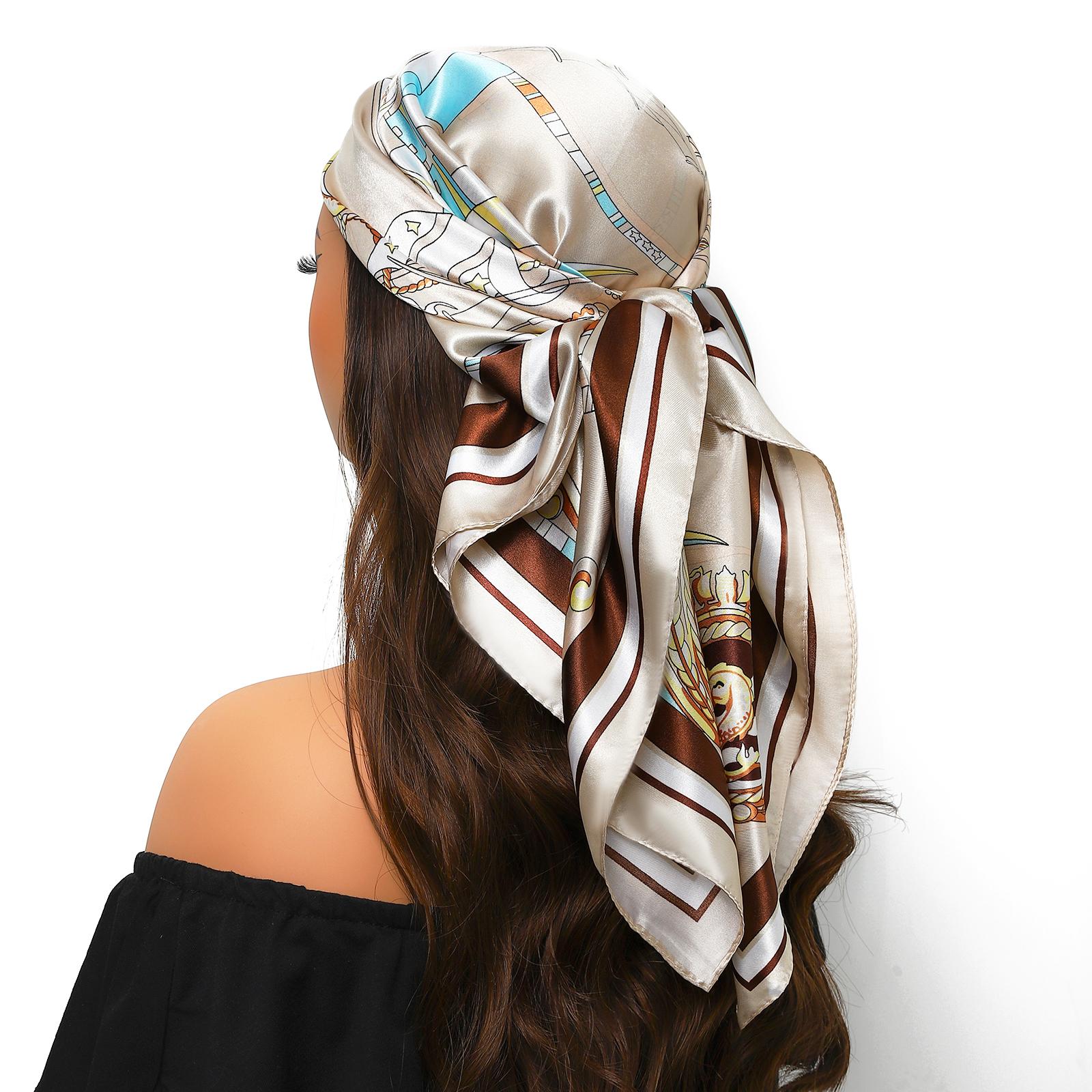 Popular Design 90X90Cm Kerchief New Print Warm Silk Scarf Satin Finish Scarves Fashion The Four Seasons Hijab 90X90CM
Popular Design 90X90Cm Kerchief New Print Warm Silk Scarf Satin Finish Scarves Fashion The Four Seasons Hijab 90X90CM