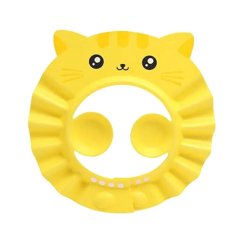 1 шт., детская шапочка для душа с шампунем, мягкая пена, регулируемая защитная шапочка для купания, шапка для маленьких детей, детская шапочка с шампунем