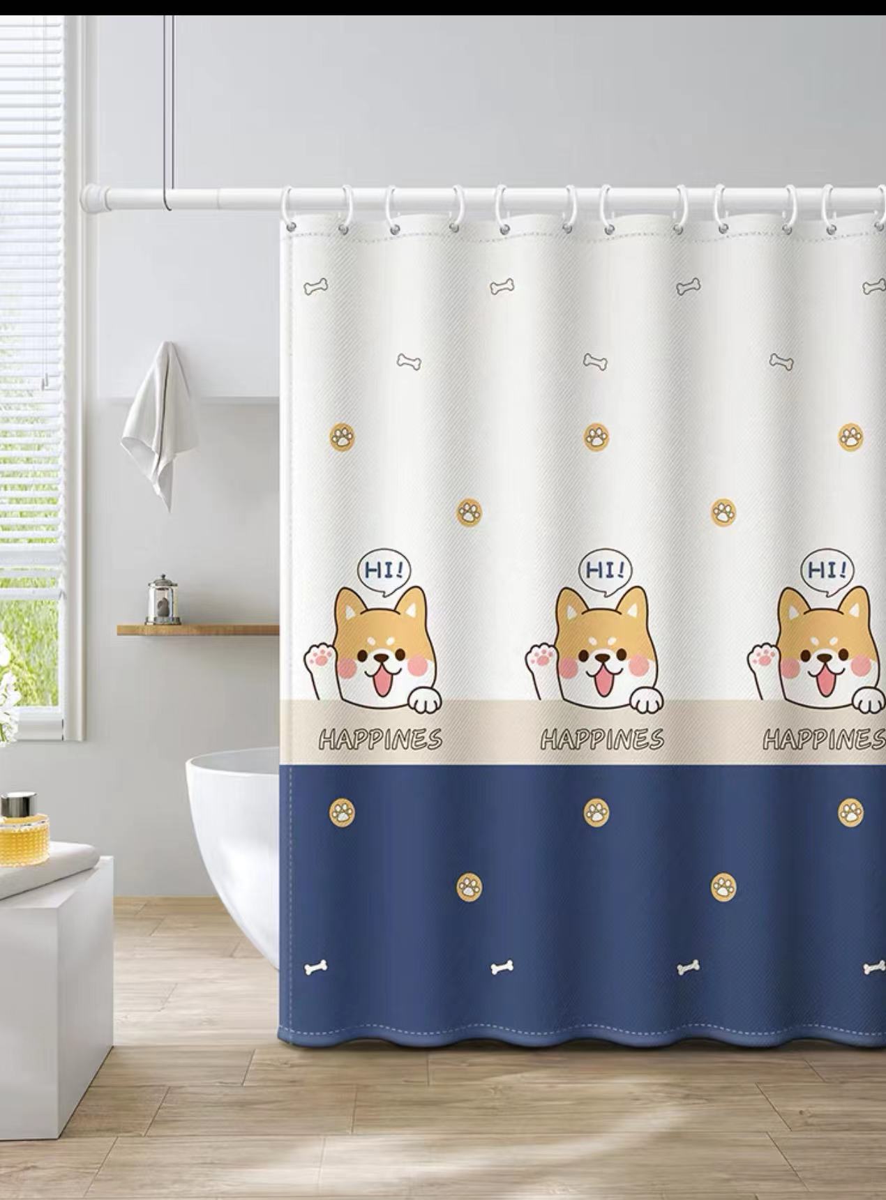 Multiple Cartoon Patterns Shower Curtain Waterproof Mould Proof Odorless Dacron Material Quality Bathtub Decoratio Give Couple W60H190(CM)-1 Pcs
Multiple Cartoon Patterns Shower Curtain Waterproof Mould Proof Odorless Dacron Material Quality Bathtub Decoratio Give Couple W60H190(CM)-1 Pcs