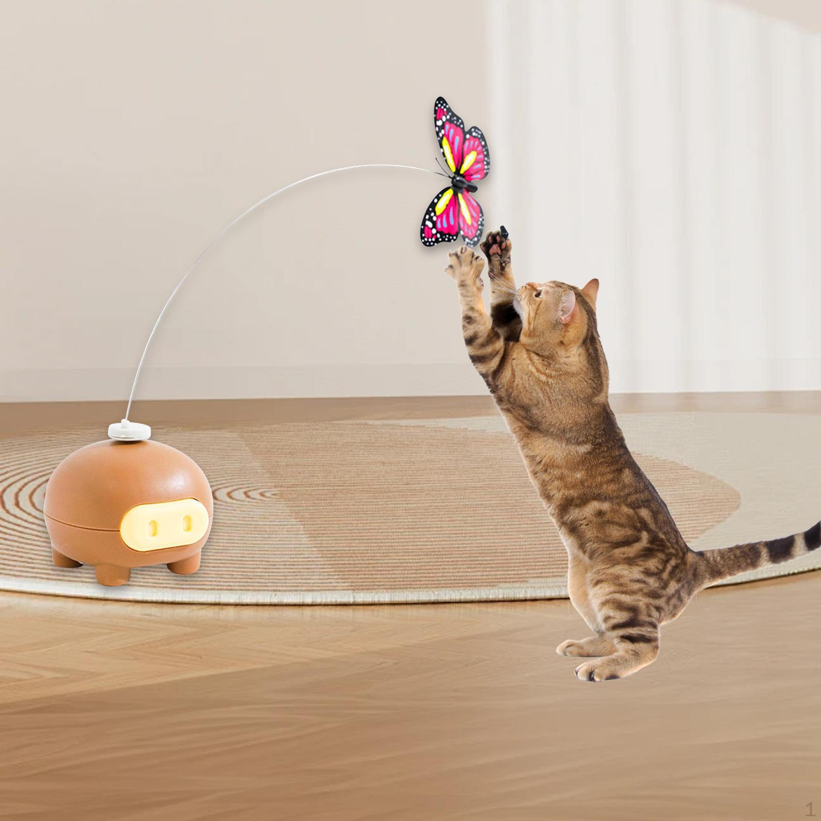 Автоматическая игрушка-бабочка для кошек с функцией вращения коричневый
Автоматическая игрушка-бабочка для кошек с функцией вращения коричневый