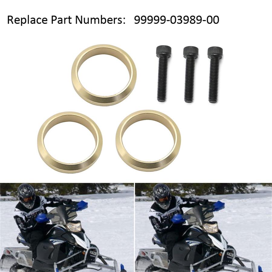 Copper Exhaust Gasket O Ring with Screws Set For Yamaha Snowmobile Nytro, Vector, Rage and Venture four stroke three cylinder models
Copper Exhaust Gasket O Ring with Screws Set For Yamaha Snowmobile Nytro, Vector, Rage and Venture four stroke three cylinder models
