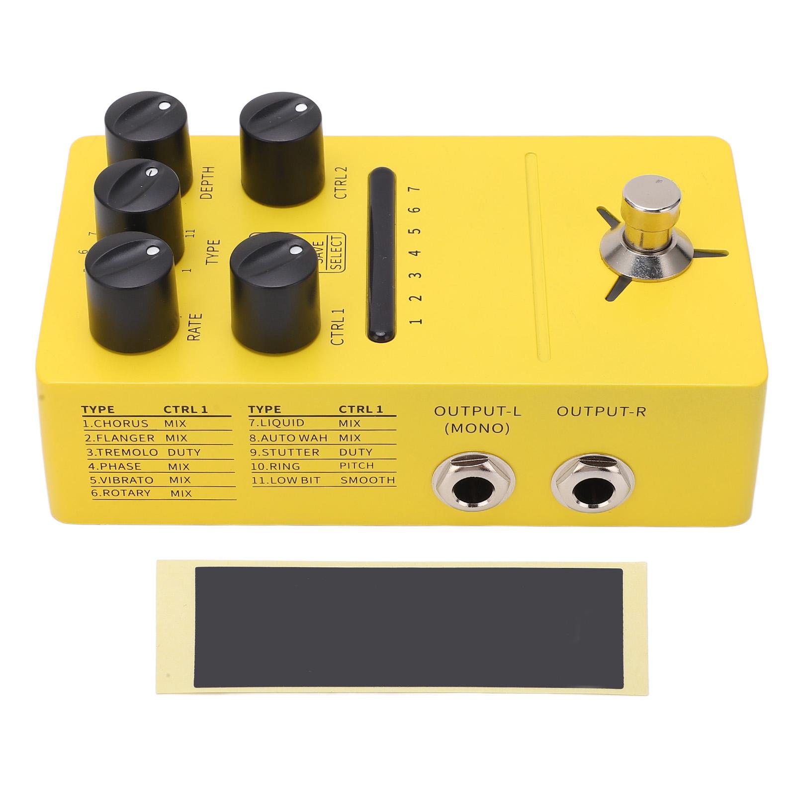 Педаль Multi Modulation Stereo 11 эффектов модуляции True Bypass Phase Shifting Trill для электрогитары
Педаль Multi Modulation Stereo 11 эффектов модуляции True Bypass Phase Shifting Trill для электрогитары