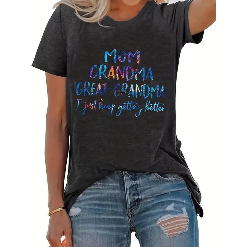 Women s Plus Size Ombre MOM GRANDMA Print Tee Crew Neck Short Sleeve Casual Summer Spring Top 4XL чорний
Women s Plus Size Ombre MOM GRANDMA Print Tee Crew Neck Short Sleeve Casual Summer Spring Top 4XL чорний