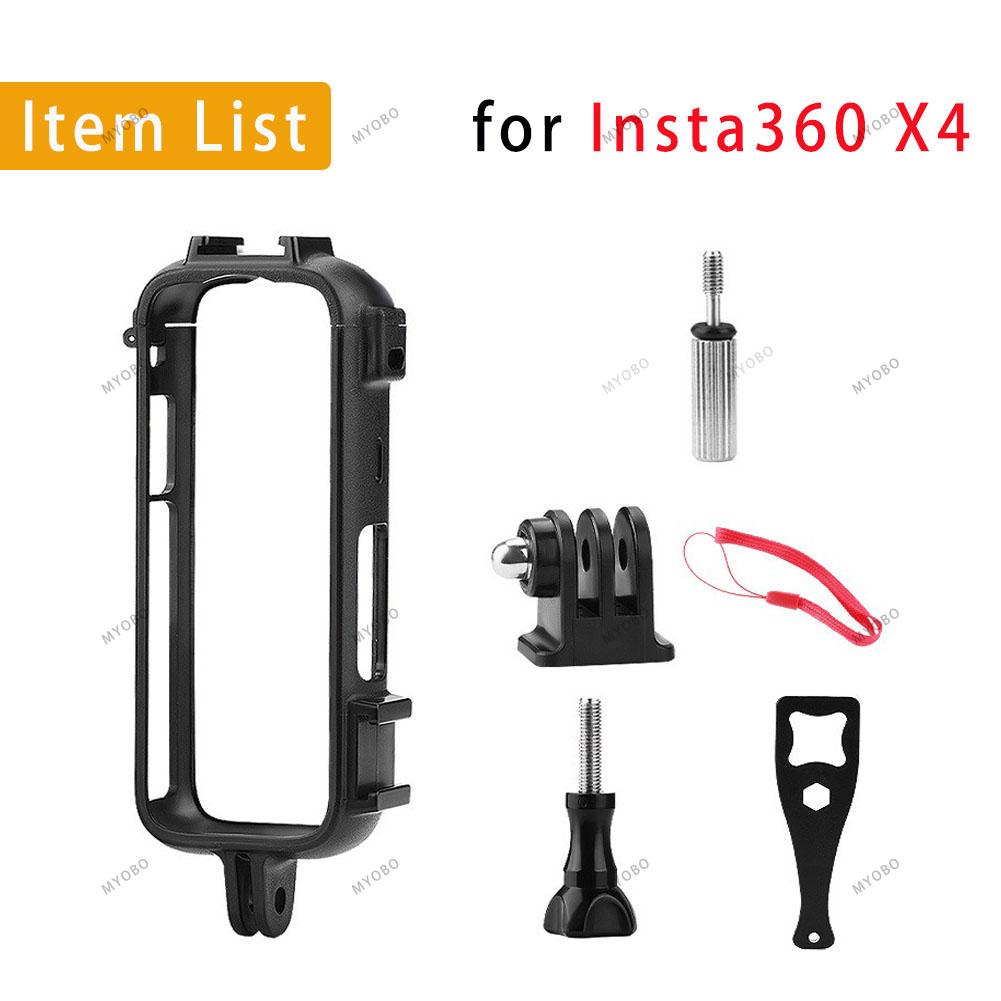 Protective Frame Case for Insta360 X4 Housing Cage with Cold Shoe Cage Mount for Insta360 X4 Accessories
Protective Frame Case for Insta360 X4 Housing Cage with Cold Shoe Cage Mount for Insta360 X4 Accessories