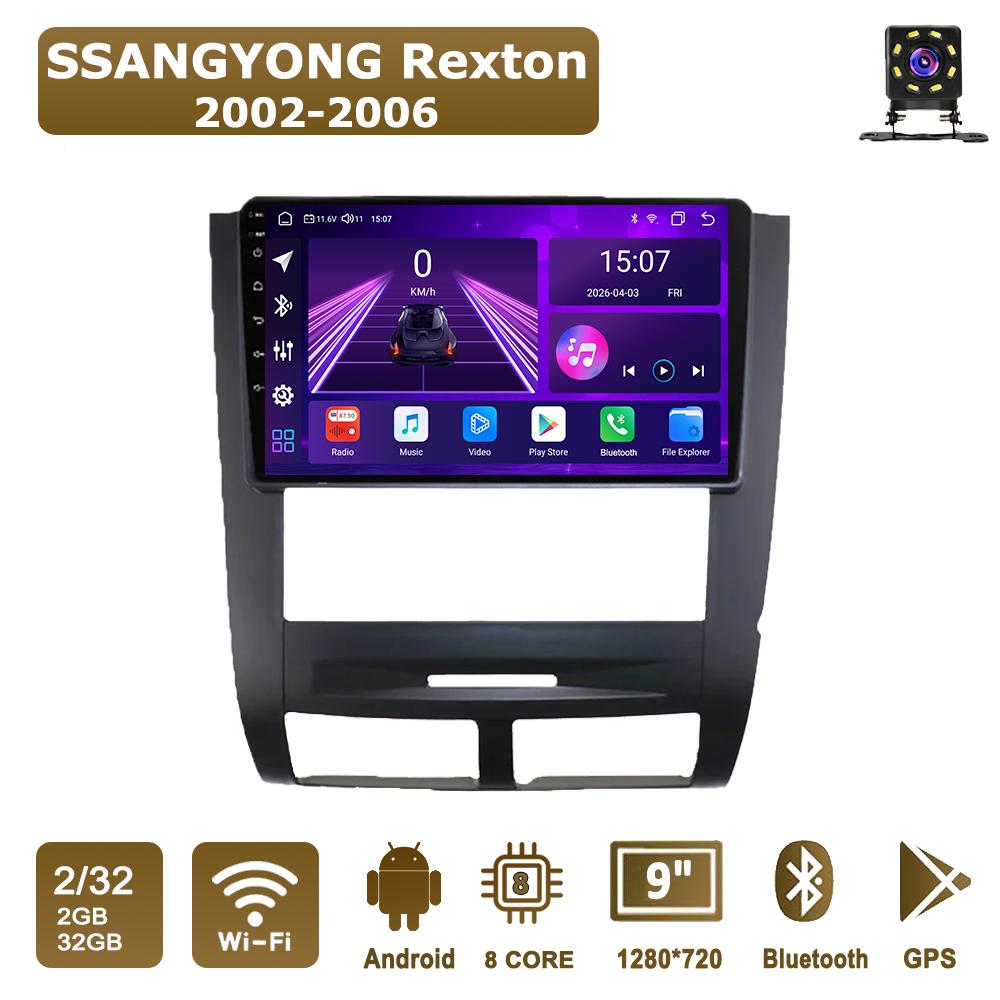 Android Car-Play Car Radio For SSANGYONG Rexton 2002 - 2006 Multimedia Player Head Unit Stereo GPS Navigation BT WIFI,8 CORE ,2+32GB чорний
Android Car-Play Car Radio For SSANGYONG Rexton 2002 - 2006 Multimedia Player Head Unit Stereo GPS Navigation BT WIFI,8 CORE ,2+32GB чорний