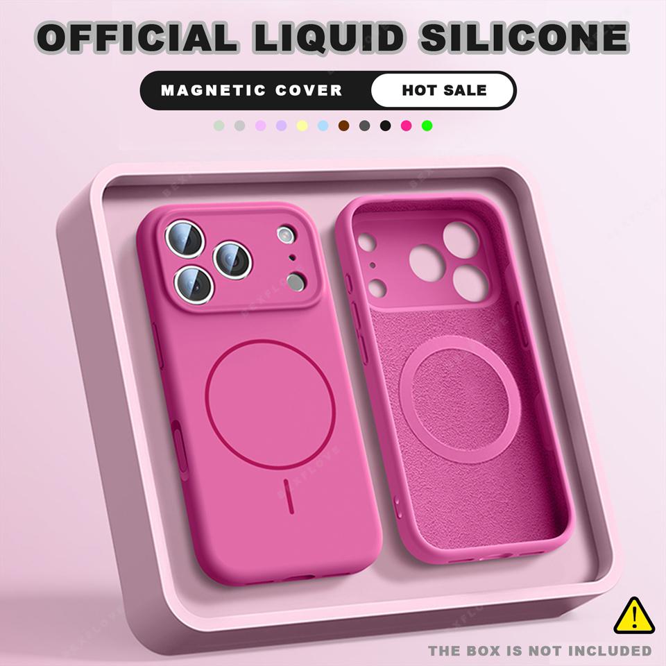 Magnetic Liquid Silicone Phone Case For iPhone 11 12 13 16 17 Pro Max Air 15 14 16 Plus Magsafe Official Charge Protector Cover For iPhone 12Pro
Magnetic Liquid Silicone Phone Case For iPhone 11 12 13 16 17 Pro Max Air 15 14 16 Plus Magsafe Official Charge Protector Cover For iPhone 12Pro