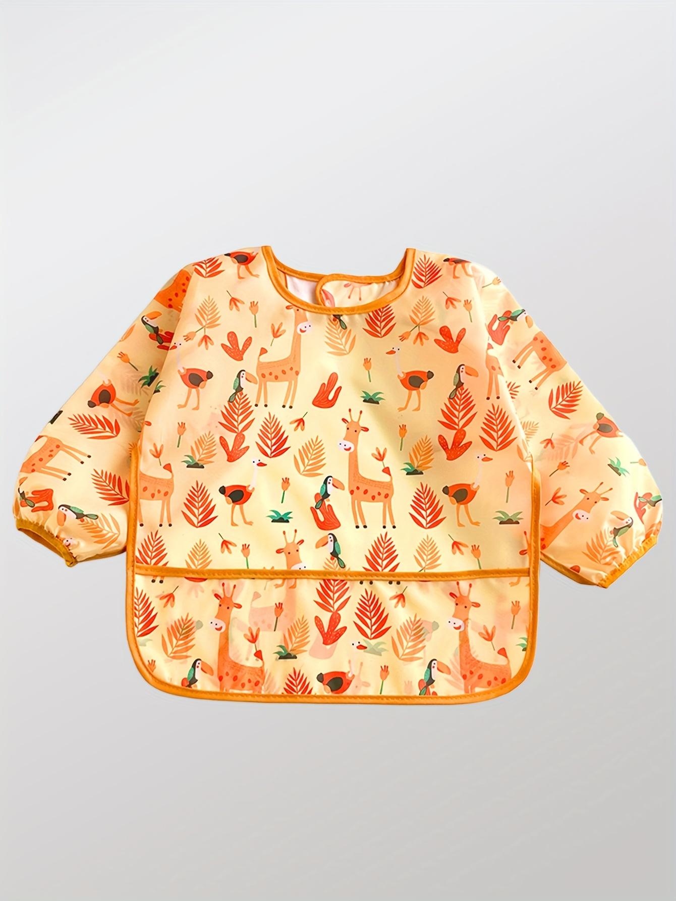 Baby Mealtime Bib Apron, Waterproof Long Sleeve Smock for Toddler, Cartoon Painting Art Coverall for Boys Girls XXS
Baby Mealtime Bib Apron, Waterproof Long Sleeve Smock for Toddler, Cartoon Painting Art Coverall for Boys Girls XXS