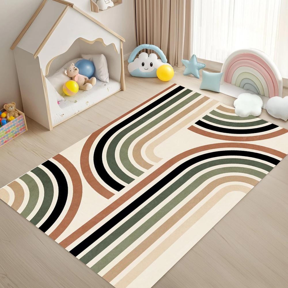 Retro Rainbow Stripe Pattern Soft Area Rug Non Slip Decorative Floor Mat for Living Room Bedroom Kids Playroom 40X60cm
Retro Rainbow Stripe Pattern Soft Area Rug Non Slip Decorative Floor Mat for Living Room Bedroom Kids Playroom 40X60cm