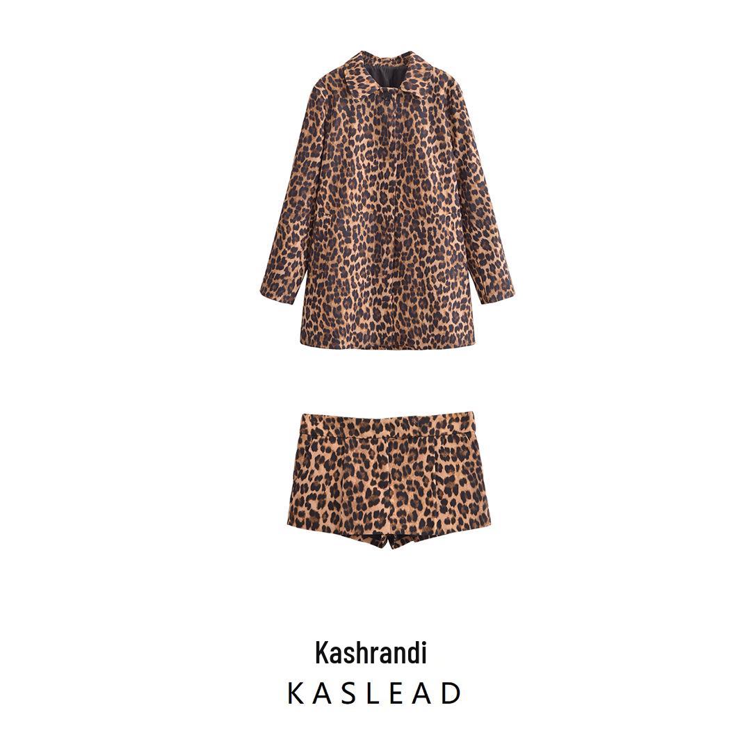 2024 Autumn Women s European & American Style Leopard Print Coat & Shorts Set Extra Small
2024 Autumn Women s European & American Style Leopard Print Coat & Shorts Set Extra Small