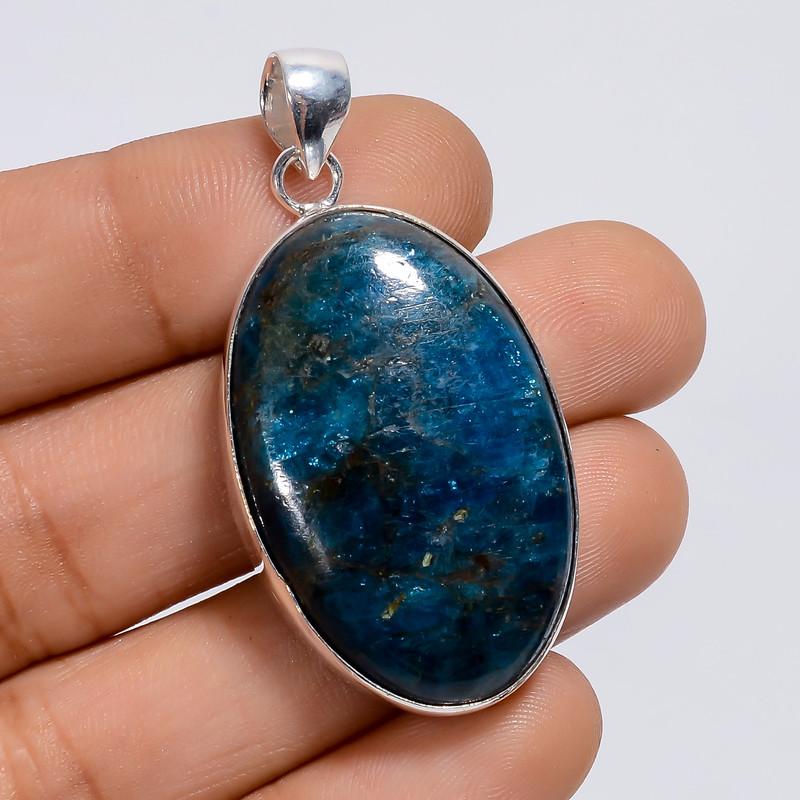Immaculate Top Grade Qualite 100% Natural Neon Blue Apatite Oval Shape Ethnic Style Handmade Jewelry 925 Steling Silver Pendant 1.7 WSJ5029 1.7
Immaculate Top Grade Qualite 100% Natural Neon Blue Apatite Oval Shape Ethnic Style Handmade Jewelry 925 Steling Silver Pendant 1.7 WSJ5029 1.7