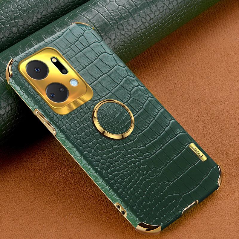 Crocodile Texture Phone Case for Honor X7a 4G/5G,PU Leather Coated TPU 6D Electroplated Cover with Ring Kickstand White
Crocodile Texture Phone Case for Honor X7a 4G/5G,PU Leather Coated TPU 6D Electroplated Cover with Ring Kickstand White