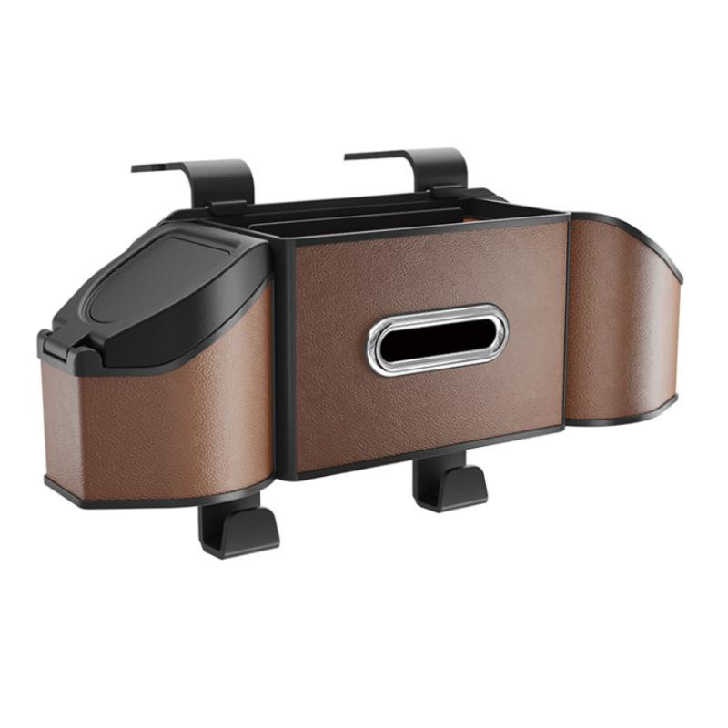 Car Storage Rack Multi-Purpose Vehicle Rear Seat Storage Box with Tissue Cup Holder Leather Backseat Organizer Auto Accessories коричневий
Car Storage Rack Multi-Purpose Vehicle Rear Seat Storage Box with Tissue Cup Holder Leather Backseat Organizer Auto Accessories коричневий