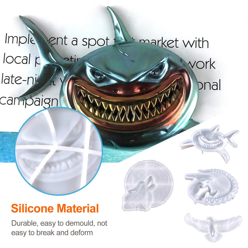 3D Flying Eagle Shark Wolf Силиконовая форма Животные Стена для DIY Дом Эпоксидная смола Подвески Декор A P3N6
3D Flying Eagle Shark Wolf Силиконовая форма Животные Стена для DIY Дом Эпоксидная смола Подвески Декор A P3N6