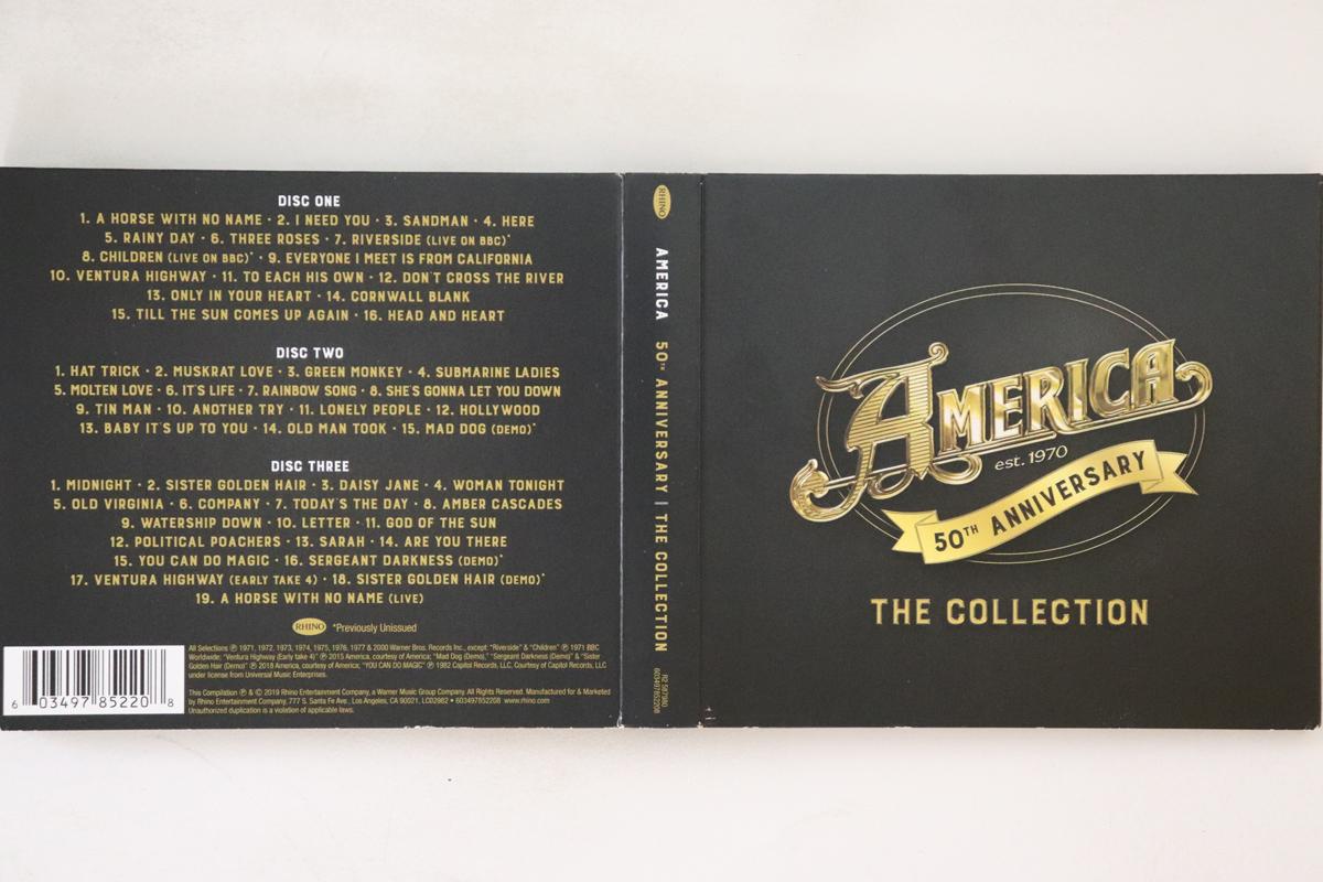 CD AMERICA 50th Anniversary The Collection 603497852208 RHINO 2019 Non Japan Rock Used
CD AMERICA 50th Anniversary The Collection 603497852208 RHINO 2019 Non Japan Rock Used