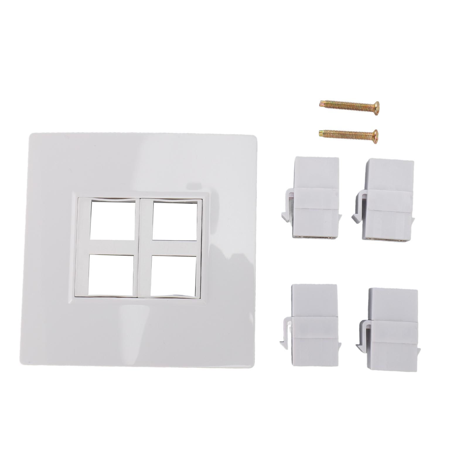 HD Wall Plate 4K 60HZ Female to Female 4 Ports HD Multimedia Interface Wall Panel for Computers TVs
HD Wall Plate 4K 60HZ Female to Female 4 Ports HD Multimedia Interface Wall Panel for Computers TVs