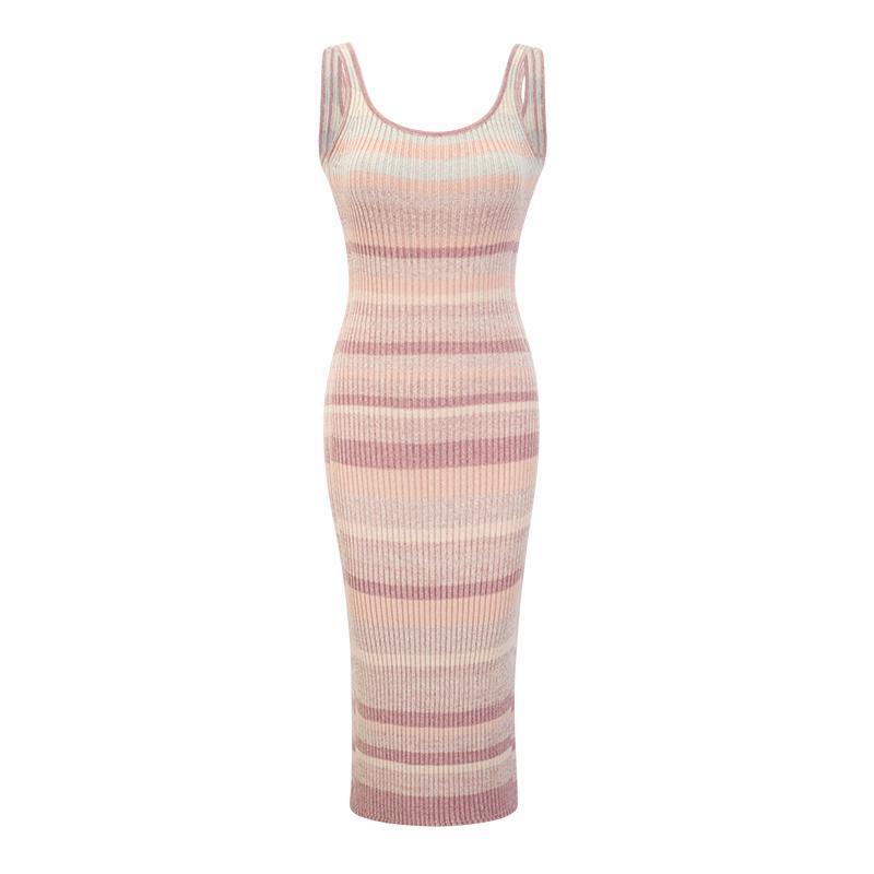 Women s Rainbow Striped Sleeveless Knit Tank Dress - Slim Fit, Mid-Length Summer Outerwear M
Women s Rainbow Striped Sleeveless Knit Tank Dress - Slim Fit, Mid-Length Summer Outerwear M