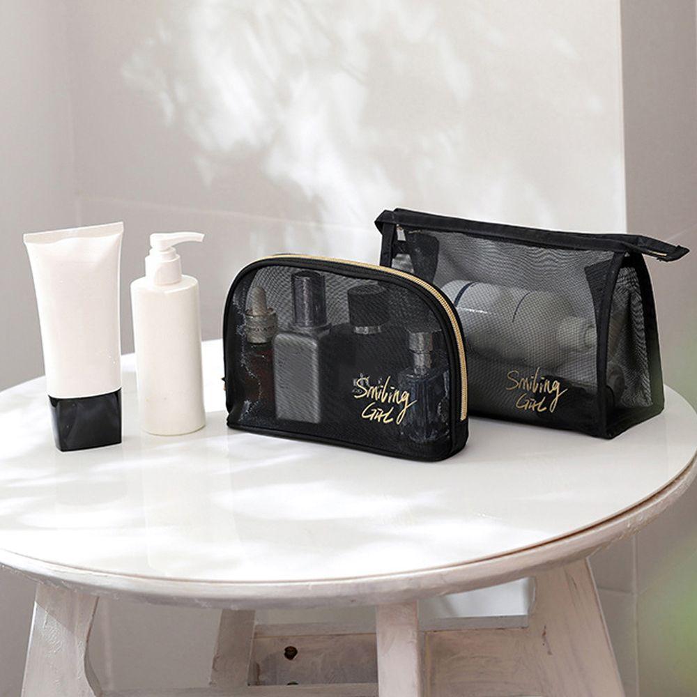 Black Mesh Large Capacity Handbag Cosmetic Storage Bag Cosmetic Organizer Toiletry Bag Makeup Bag 5
Black Mesh Large Capacity Handbag Cosmetic Storage Bag Cosmetic Organizer Toiletry Bag Makeup Bag 5