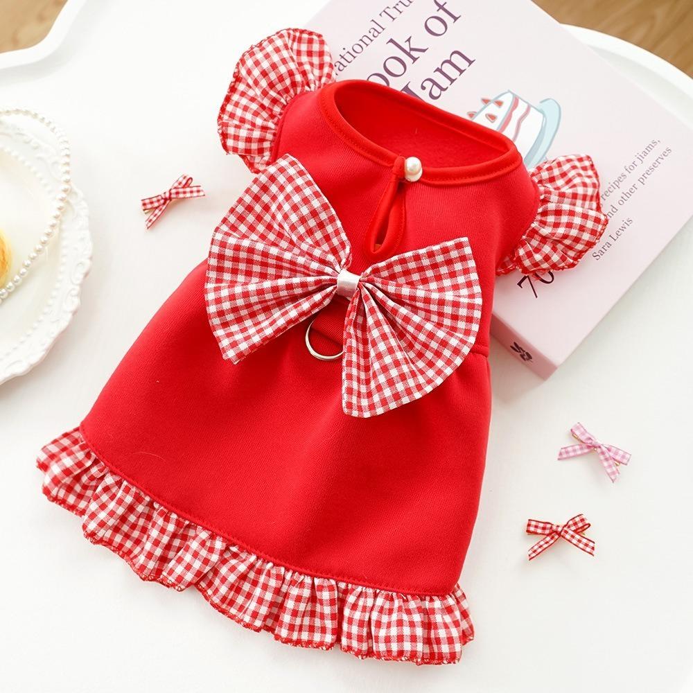 Polyester Summer Dog Skirt Bow Plaid Pet Clothing New Puppy Princess Dress for Cats Kitten L красный
Polyester Summer Dog Skirt Bow Plaid Pet Clothing New Puppy Princess Dress for Cats Kitten L красный