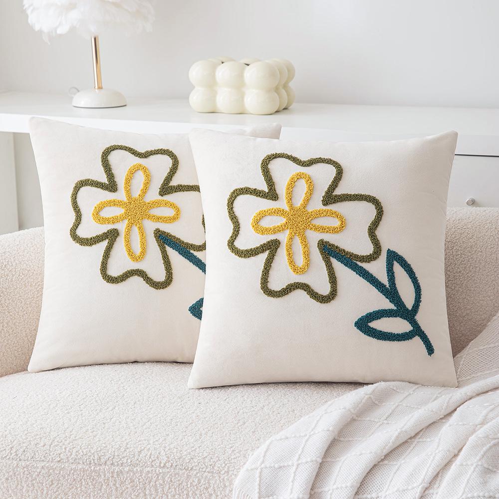 Cartoon Panda Embroidered Pillow Case Nordic Ins Style Living Room Sofa Cushion Decorative Waist Pillow Bedside Pillow Quality 45 * 45cm without core
Cartoon Panda Embroidered Pillow Case Nordic Ins Style Living Room Sofa Cushion Decorative Waist Pillow Bedside Pillow Quality 45 * 45cm without core