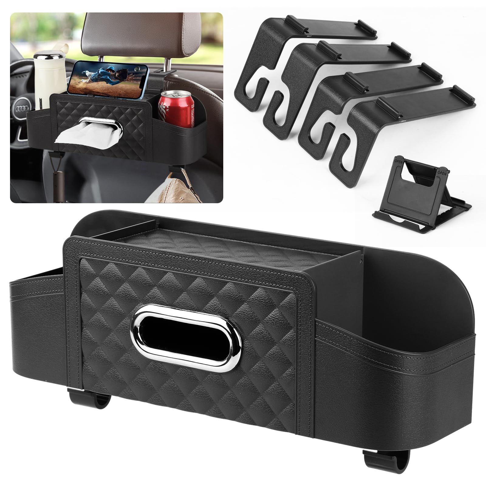 Многофункциональный автомобильный органайзер для хранения Автомобильный аксессуар Органайзер Автомобильная коробка для салфеток АБС Автомобильное заднее сиденье чёрный
Многофункциональный автомобильный органайзер для хранения Автомобильный аксессуар Органайзер Автомобильная коробка для салфеток АБС Автомобильное заднее сиденье чёрный