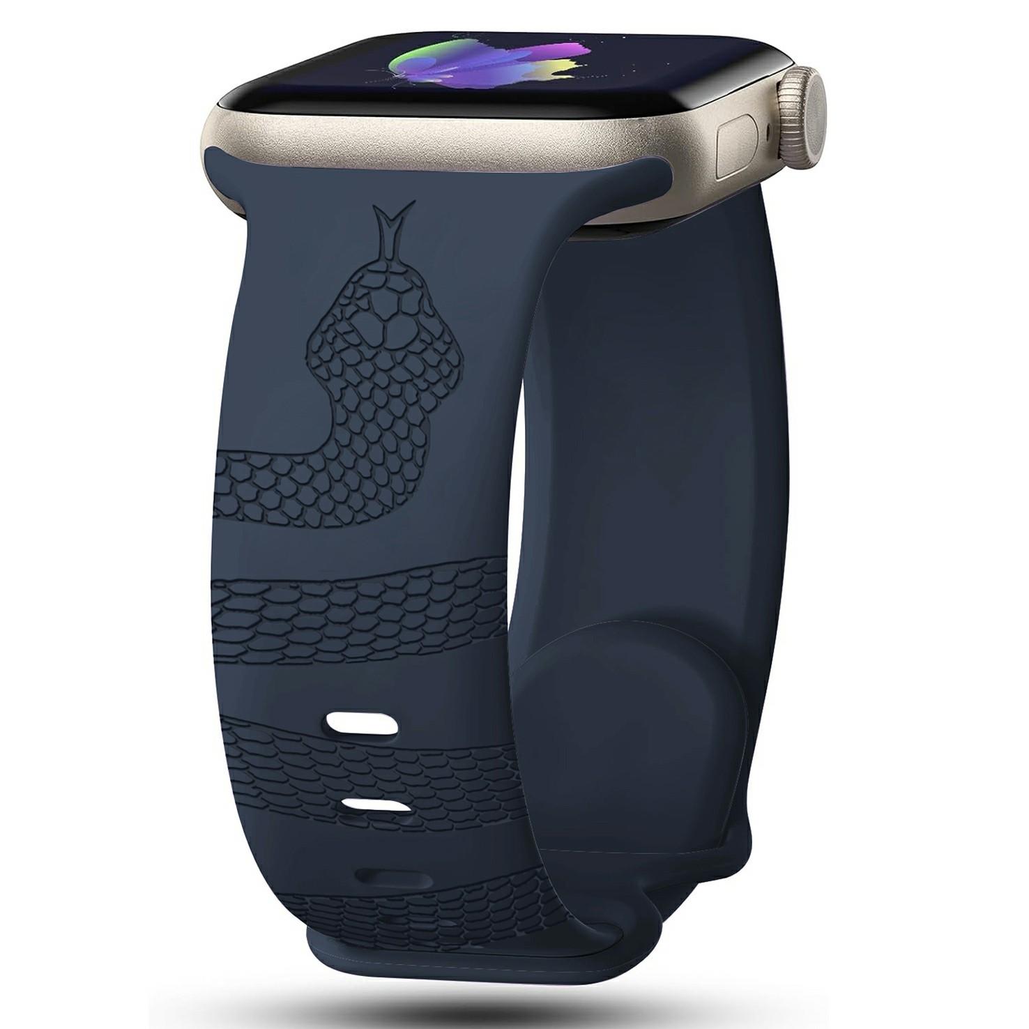 Silicone Strap for Apple Watch Series 10 Ultra 9 8 7 SE 6 5 4 3 2 1 46mm 49mm 45mm 44mm 4 Butterfly Clasp Band Snake Pattern Engraved Starlight
Silicone Strap for Apple Watch Series 10 Ultra 9 8 7 SE 6 5 4 3 2 1 46mm 49mm 45mm 44mm 4 Butterfly Clasp Band Snake Pattern Engraved Starlight