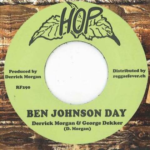 7inch Record DERRICK MORGAN, GEORGE DEKKER / VIS - Ben Johnson Day / Gleeful RF290 Hop/Reggae Feve 1968 Europe Reggae, Ska & Dub
7inch Record DERRICK MORGAN, GEORGE DEKKER / VIS - Ben Johnson Day / Gleeful RF290 Hop/Reggae Feve 1968 Europe Reggae, Ska & Dub