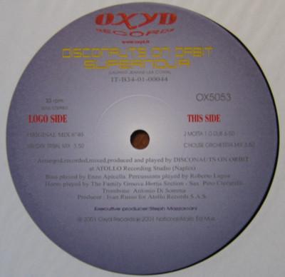 12inch Record DISCONAUTS ON ORBIT - Supernova OX5053 Oxyd Records 2001 Italy Dance & Electronica Used
12inch Record DISCONAUTS ON ORBIT - Supernova OX5053 Oxyd Records 2001 Italy Dance & Electronica Used